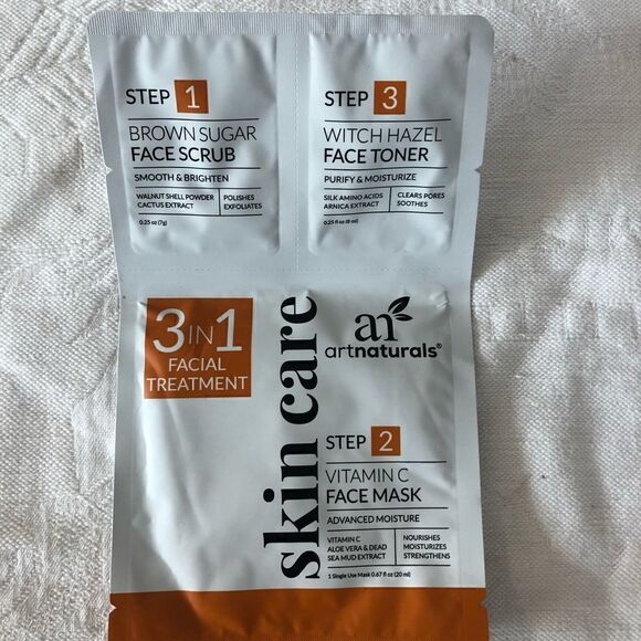 5/$25 SALE NEW ART NATURALS 3-in-1 Vitamin C Face Mask - Picture 3 of 4
